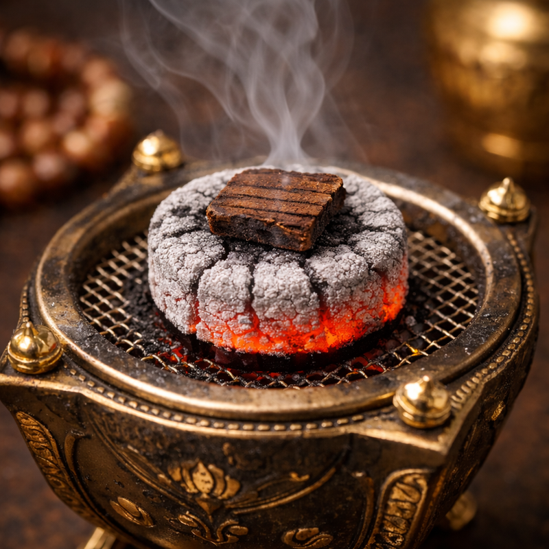 Place a small piece of agarwood